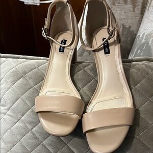 Alex Marie Cream Ankle Strap Heels